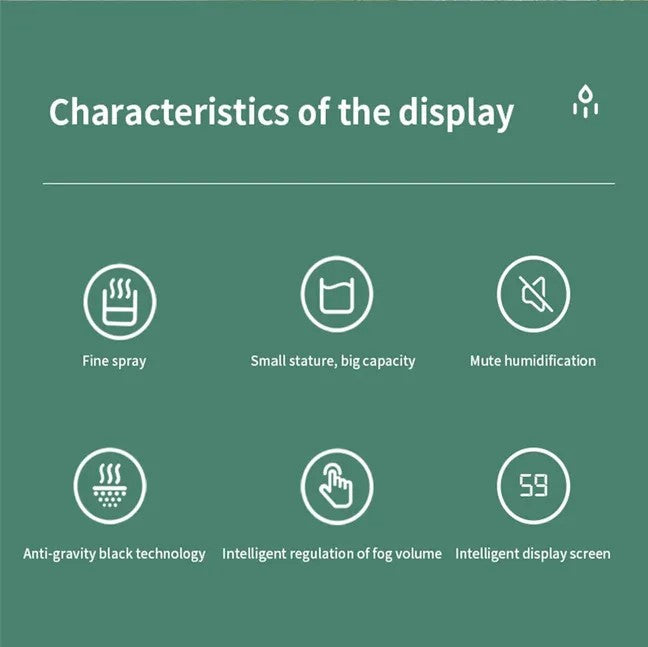 GravityMist features infographic